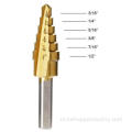 3 -stcs HSS titanium gecoate step boor bit